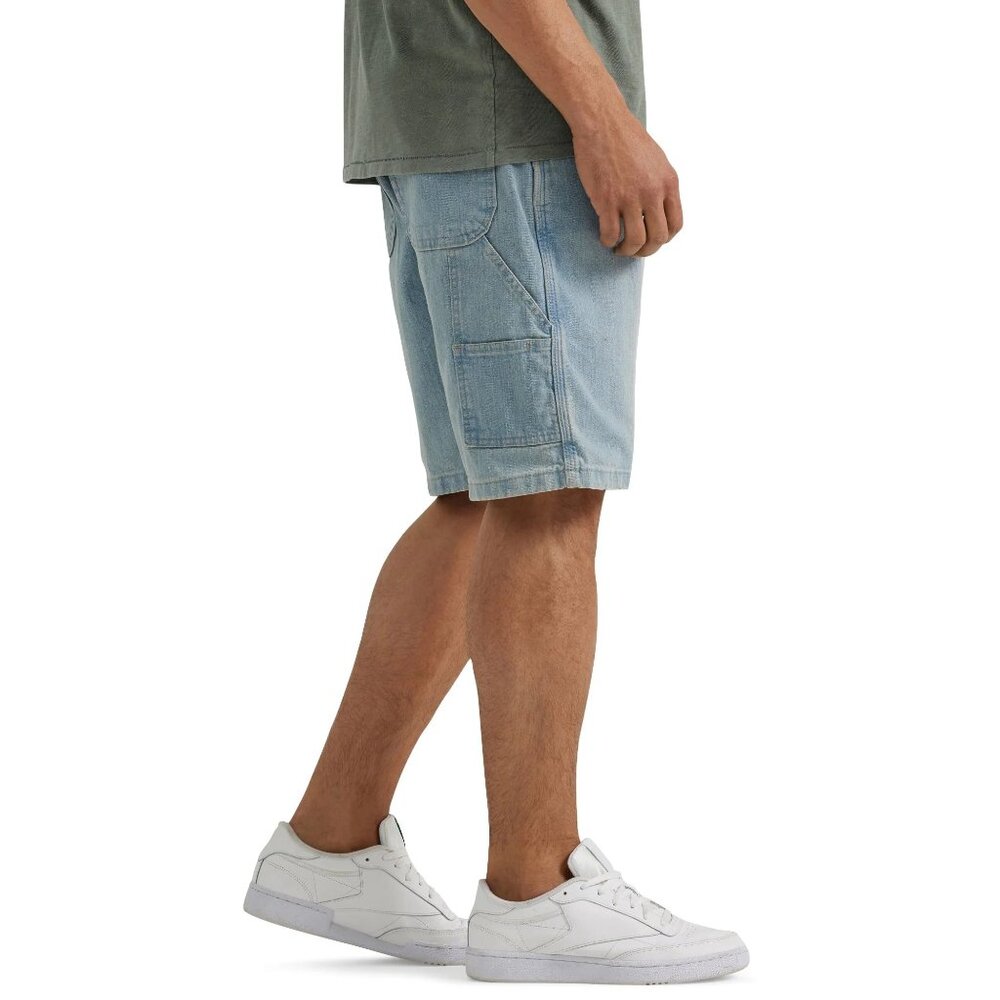 Wrangler Carpenter Denim Shorts Relaxed Fit Hammer Loop Men's Size 38 Blue - Picture 4 of 10